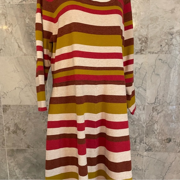Marée Pour Toi Striped 3/4 Sleeve Dress - Picture 3 of 6